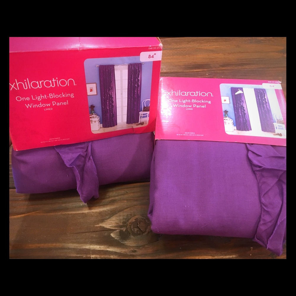 Exhilaration Light-Blocking Window Panels Set of 2